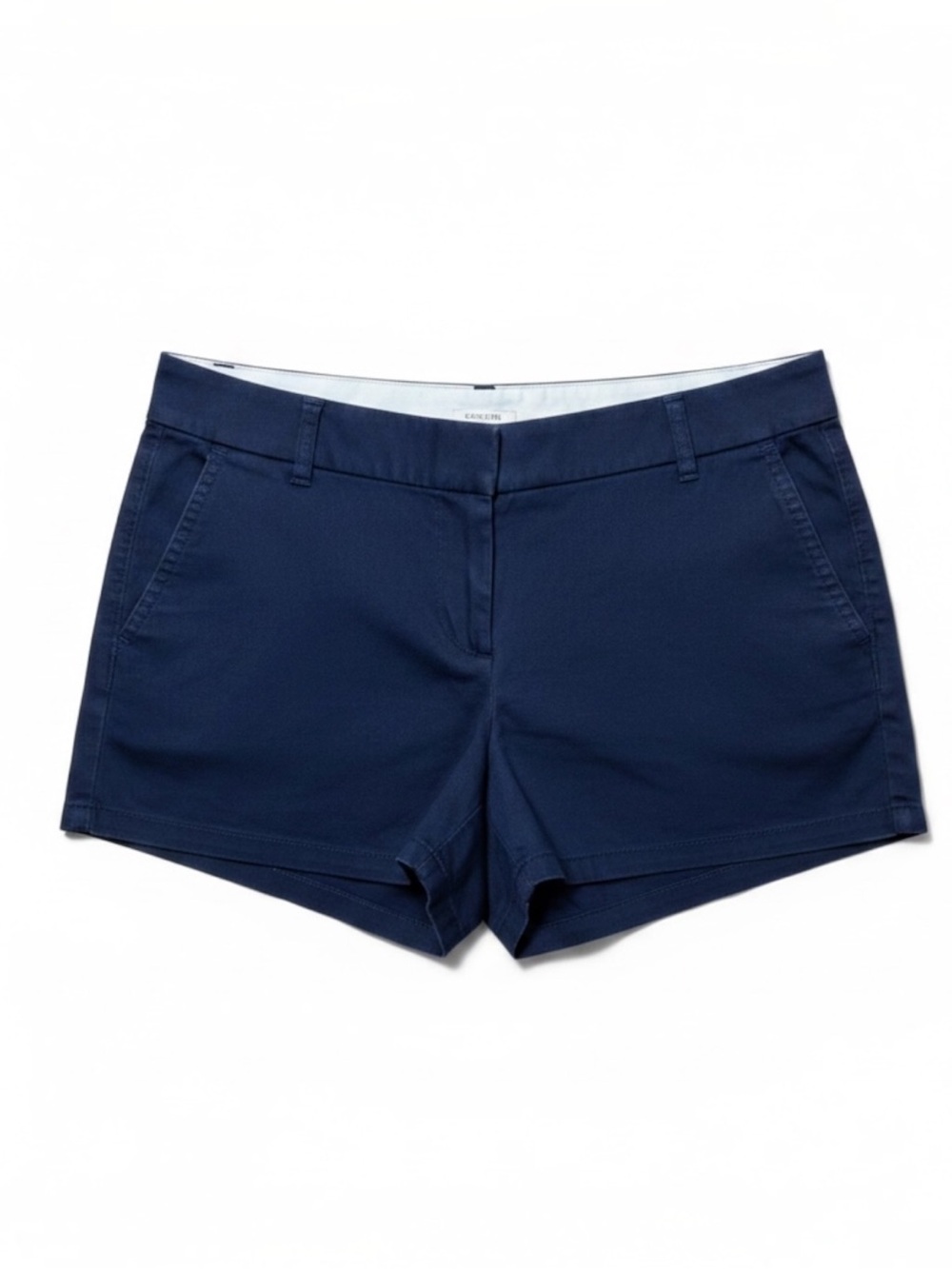 J.Crew 3" Navy Blue Flat Front Chino Shorts | Women’s 8